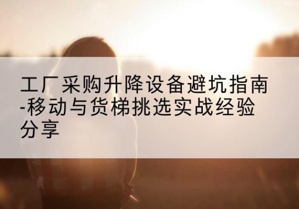 阳高移动式升降机怎么选-工厂采购升降设备避坑指南-移动与货梯挑选实战经验分享
